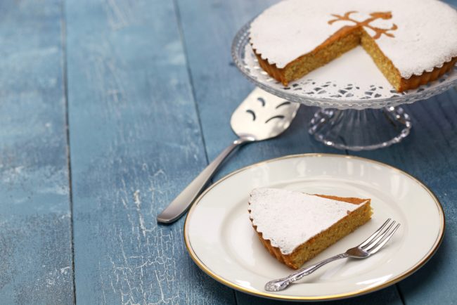 Postres gallegos, tarta de Santiago