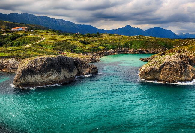Vista de la costa asturiana