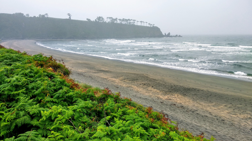 Playa de Barayo en Navia, en la costa asturiana