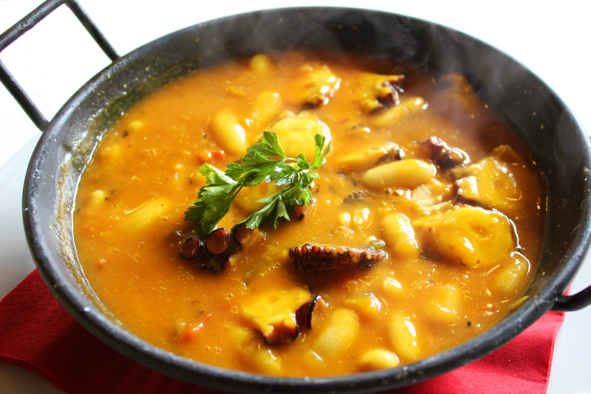 Fabas de Lourenzá con pulpo