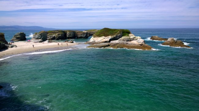 playa-illas-ribadeo2 Tabla de mareas en Ribadeo, playa de Illas en bajamar
