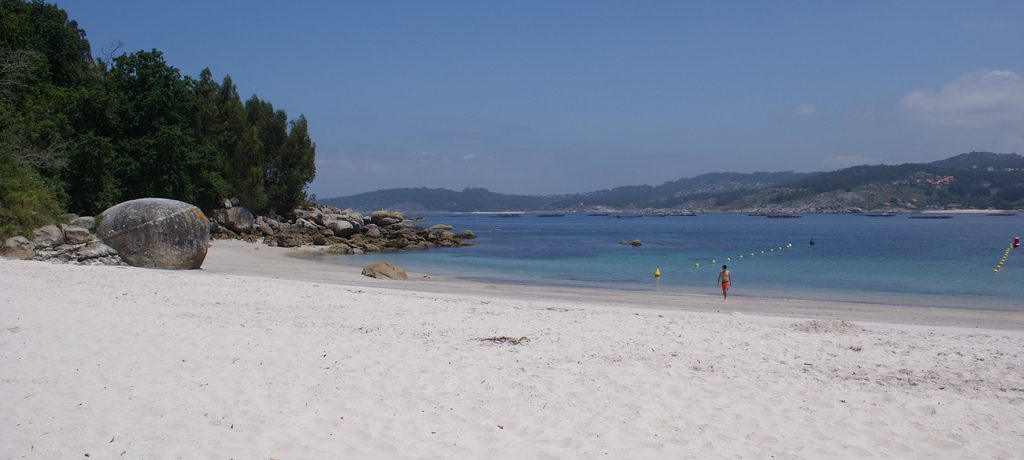 Playa de Aldan en las Rías Baixas