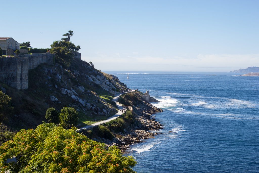 Litoral de Baiona en Galicia