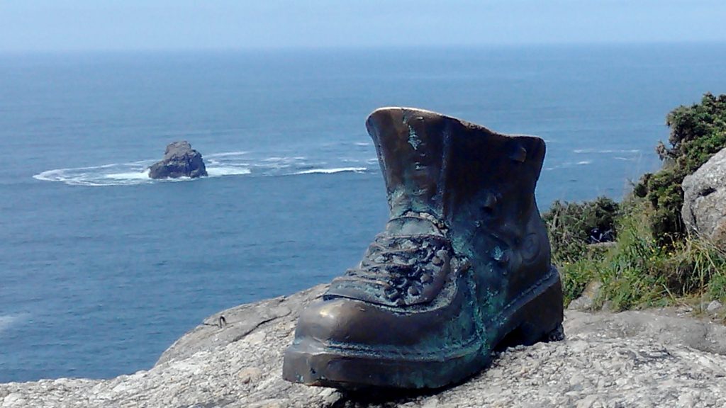 Final del Camino de Santiago en Fisterra