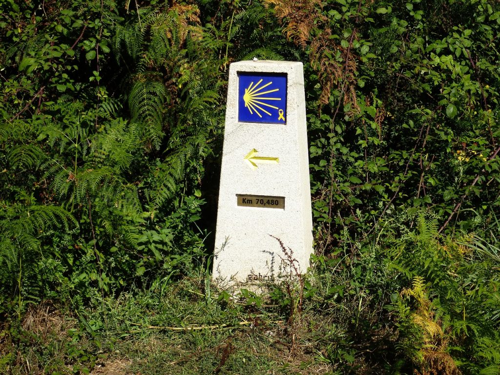 Indicador para recorrer el Camino de Santiago