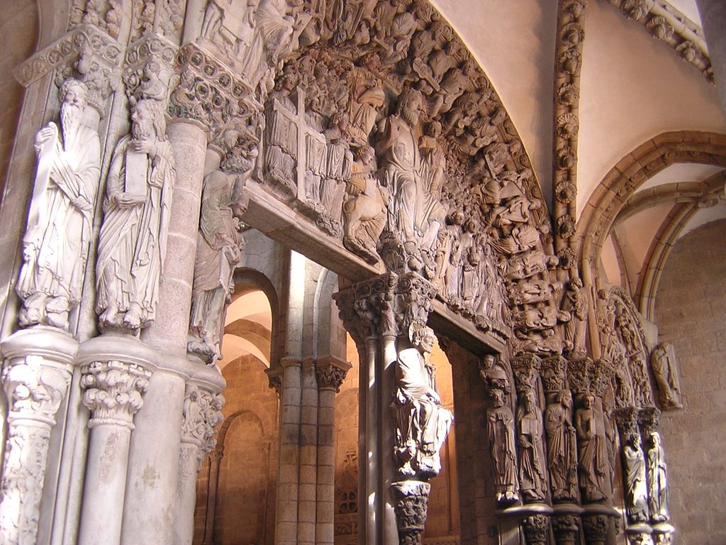 Pórtico de la Gloria en la catedral de Santiago
