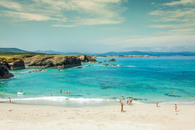 Vista de una de las playas de Lugo