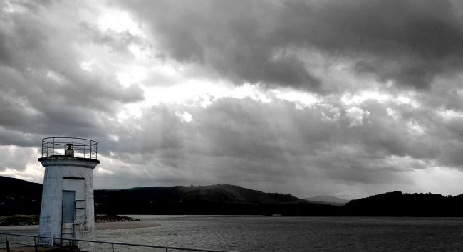 Paisaje de Foz si llueve