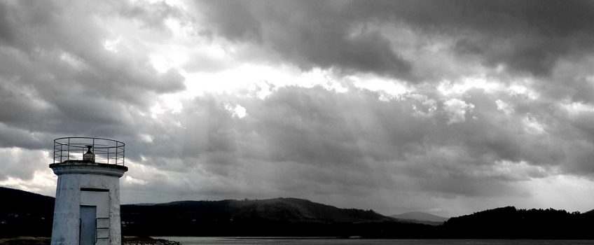Paisaje de Foz si llueve